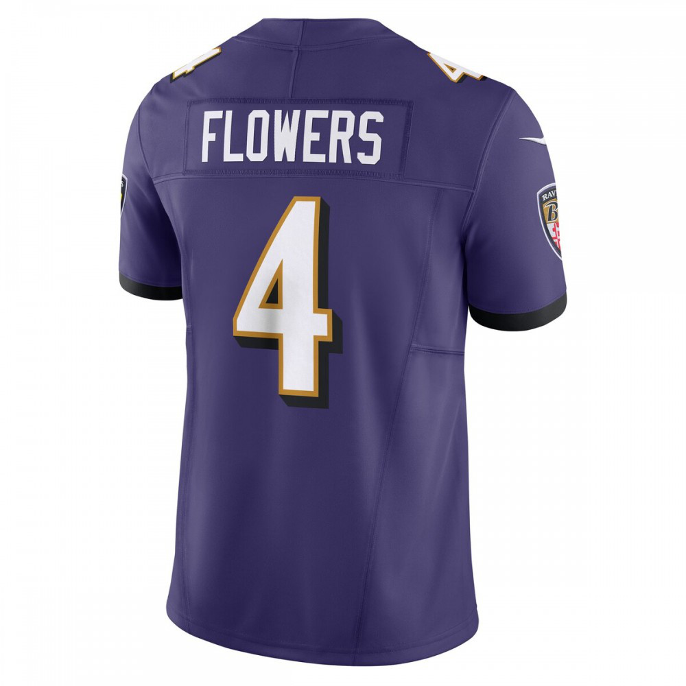Zay Flowers Baltimore Ravens Nike Vapor F.U.S.E. Limited Jersey - Purple-GridironStore